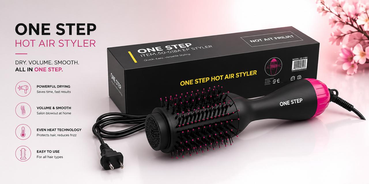 NOXâ„¢ Volumizer Hair Dryer and Hot Air Brush | 3-in-1